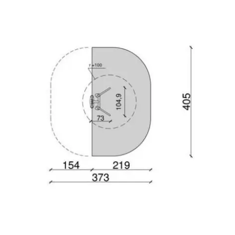 Station butterfly outdoor pour handicapés - vue 3