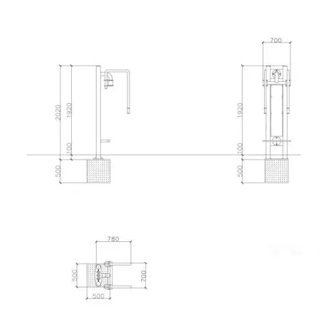 Station de musculation en plein air pour mobilité réduite - vue 2