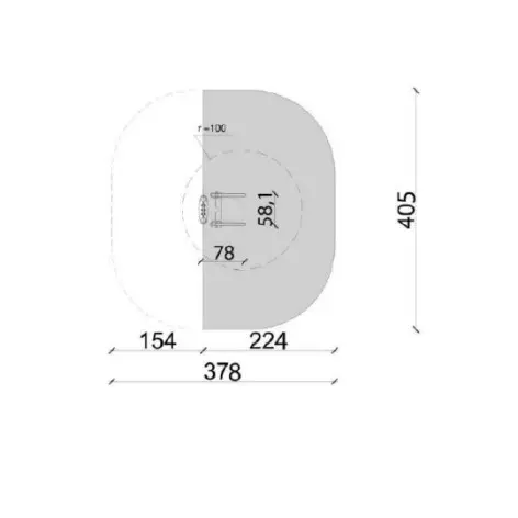 Station de fitness en plein air pour handicapés en fauteuil roulant - vue 3