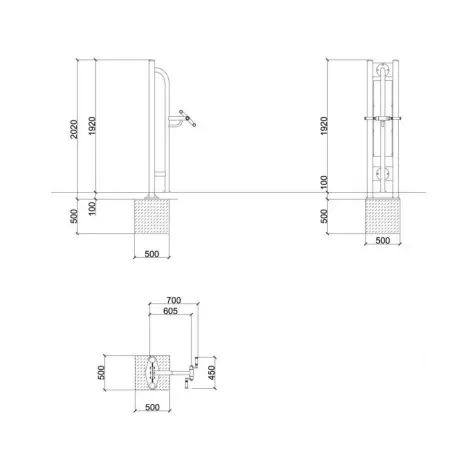 Agrès de fitness en plein air pour mobilité réduite - vue 2