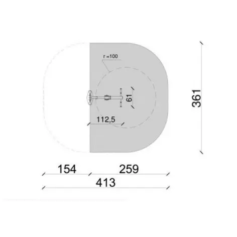 Appareil de musculation en plein air adapté aux handicapés - vue 3