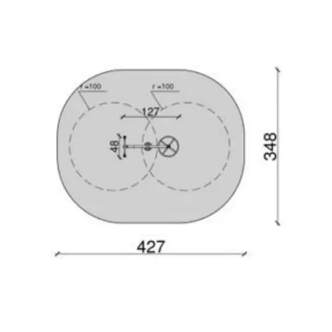 Structure de musculation extérieure accessible aux handicapés - vue 3