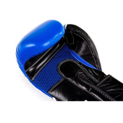 Paire gants de boxe professionnelle bleue - vue 2