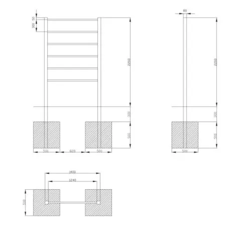 Espalier de street workout pour callisthénie - vue 2