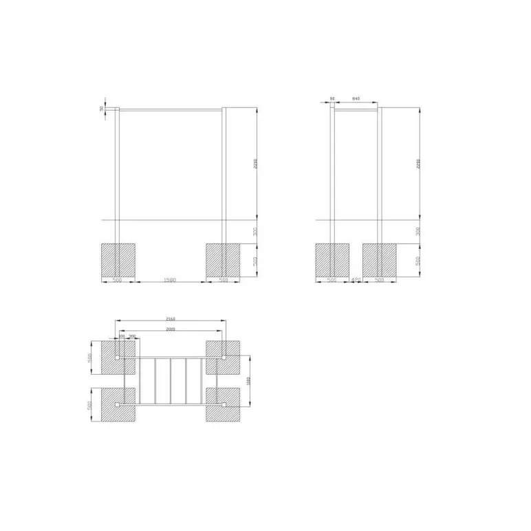 Echelle de street workout pour callisthénie - vue 1