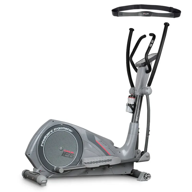 Vélo elliptique haut de gamme pour séance de cardio en salle de sport privée.