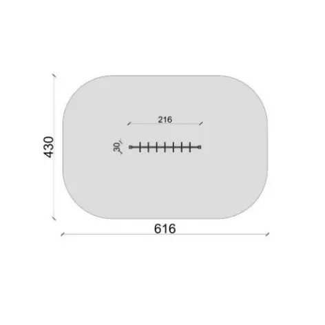 Echelle à poignées de callisthénie pour aire street workout - vue 3