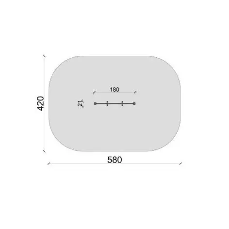 Barre fixe avec anneaux pour Street Workout - vue 3