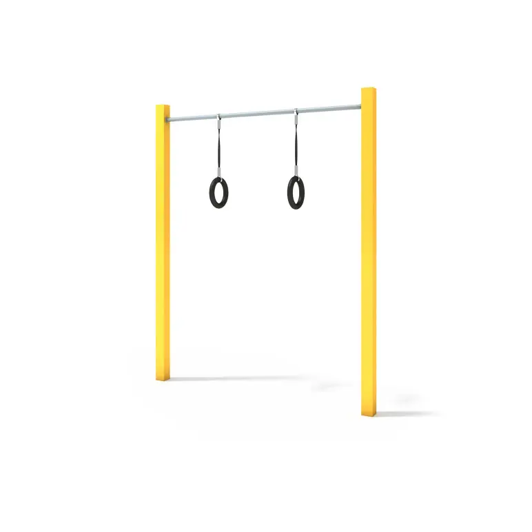 Barre fixe avec anneaux pour Street Workout