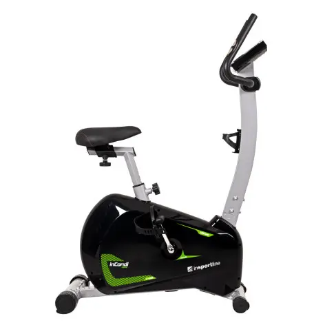 Vélo d'appartement pour session de cardio en salle de fitness.