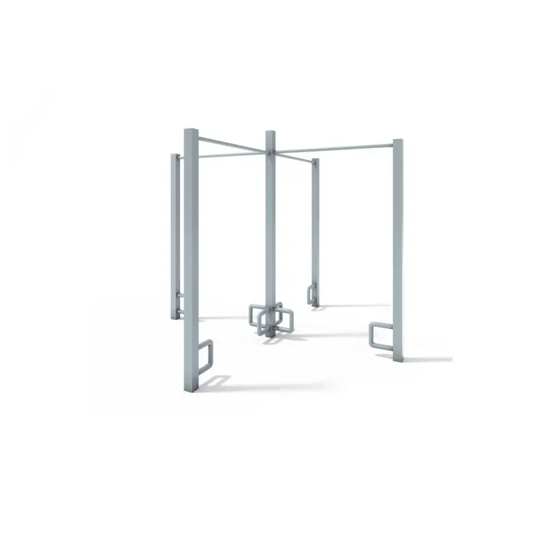 Structure de Street Workout avec barres fixes d'entraînement et petites poignées de musculation - Callisthénie outdoor