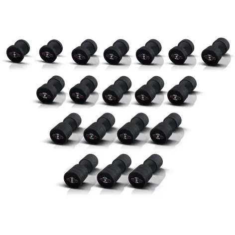 Haltères en acier avec protection en caoutchouc et poignée grippé pour entrainement de crosstraining - vue 3