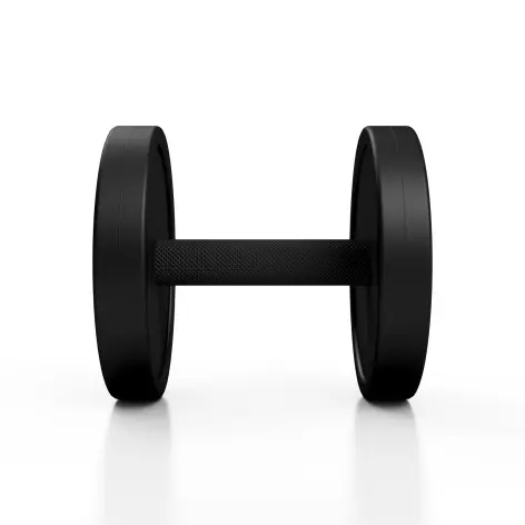 Haltères en acier avec protection en caoutchouc et poignée grippé pour entrainement de crosstraining - vue 2