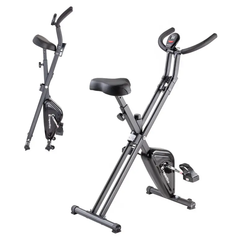 Vélo de cardio ultra compact avec structure pliable pour training Homegym.