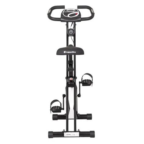 Vélo de fitness ultra compact avec poignées ergonomiques et capteurs de pouls. - vue 4