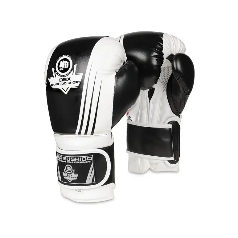 Paire gants de boxe professionnelle en cuir synthétique renforcé