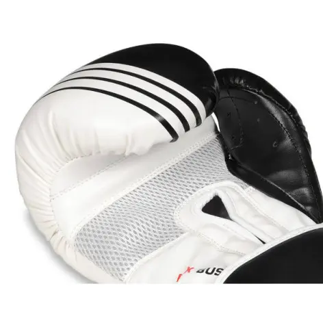 Paire gants de boxe professionnelle en cuir synthétique renforcé - vue 4