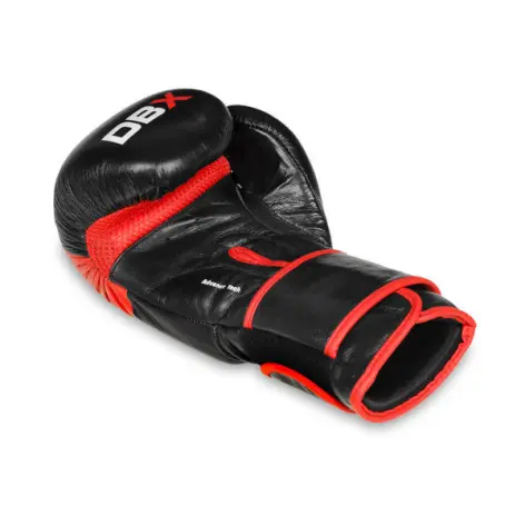 Gants de boxe et sports de combat en cuir rouge - vue 3