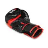 Gants de boxe et sports de combat en cuir rouge - vue 3
