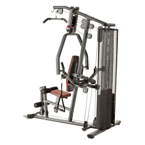 Machine de fitness et musculation à domicile multi-poste avec colonne de poids 91 kg et poulie haute / basse - vue 4