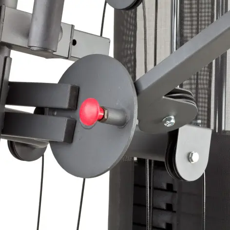 Machine de fitness et musculation à domicile multi-poste avec colonne de poids 91 kg et poulie haute / basse - vue 7