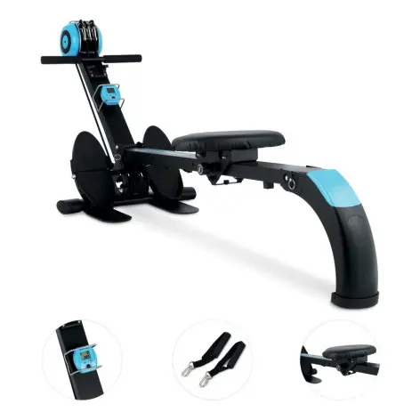 Rameur compact pour training sportif en salle de sport personnelle. - vue 2