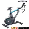 Vélo de spinning connecté pour training à domicile avec siège ergonomique.