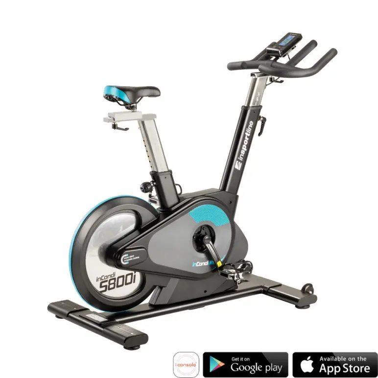 Vélo de spinning connecté avec applications mobile pour training sportif.