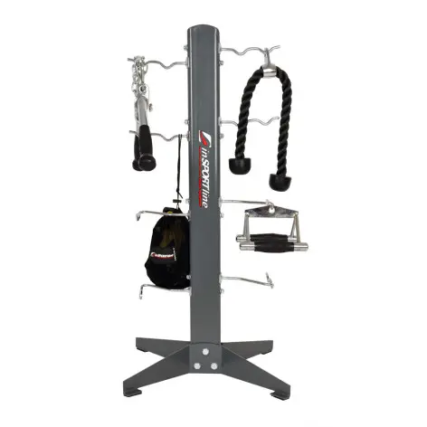 Colonne de rangement pour accessoires de tirage musculation - vue 2