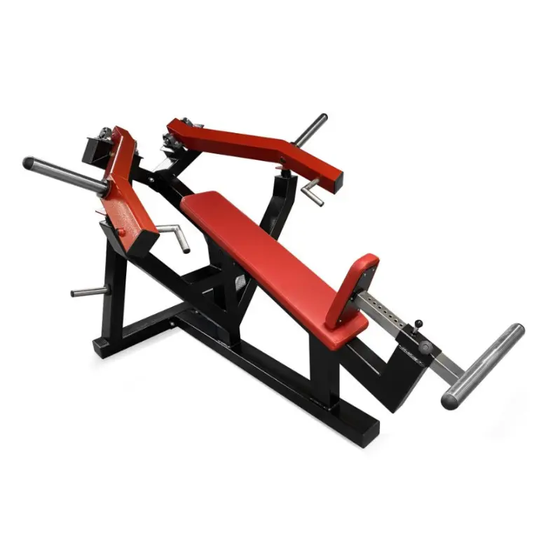 Banc Chest Press à charges libres avec bras convergents