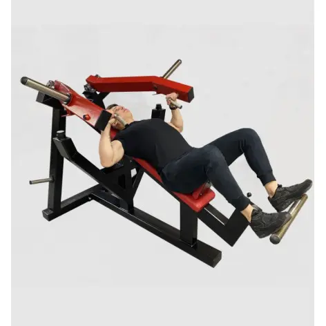 Banc Chest Press à charges libres avec bras convergents - vue 2