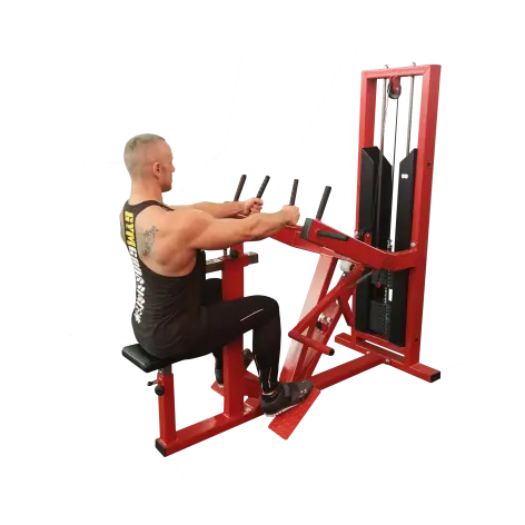 Appareil rowing pour entraînement complet du dos - colonne de poids 80 kg - vue 2