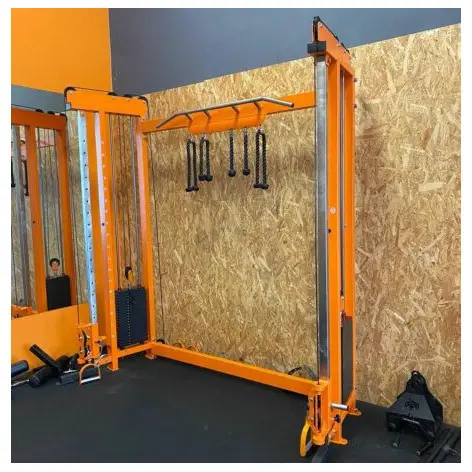 Station poulie vis à vis avec double colonne de poids. - vue 2