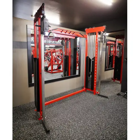 Station poulie vis à vis avec double colonne de poids. - vue 3