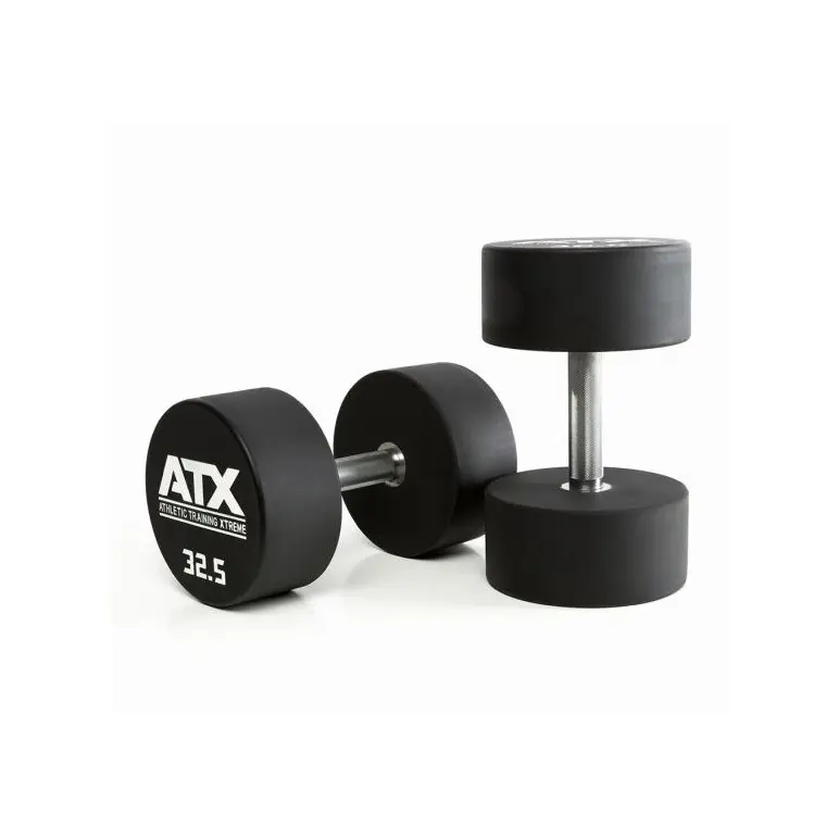 Haltères professionnels ATX en polyuréthane 2,5 à 60 kg