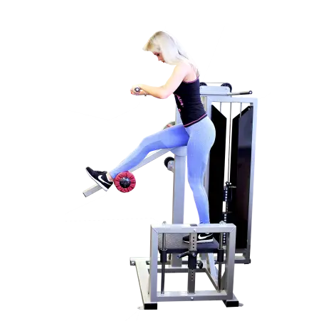 Appareil de musculation à charge guidée fessiers pour hip extension. - vue 3