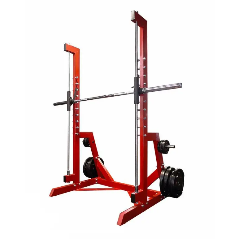 Smith machine de musculation à charge libre.