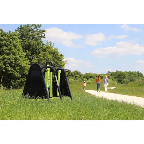 Marcheur double pour aire de street workout - vue 2