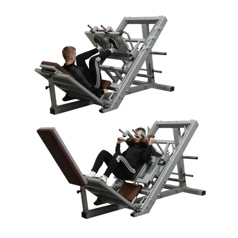 Appareil de musculation polyvalent hack squat et presse à cuisses. - vue 2