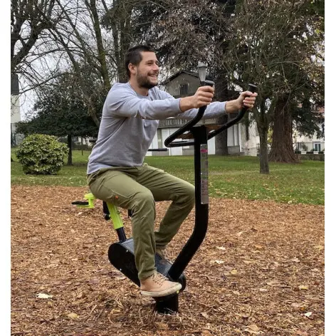 Vélo de cardio training outdoor pour parcours santé - vue 2