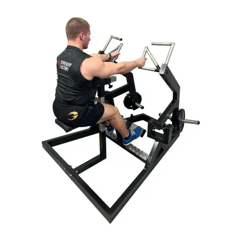 Rowing machine pour le dos - Siège et support poitrine réglable. - vue 2