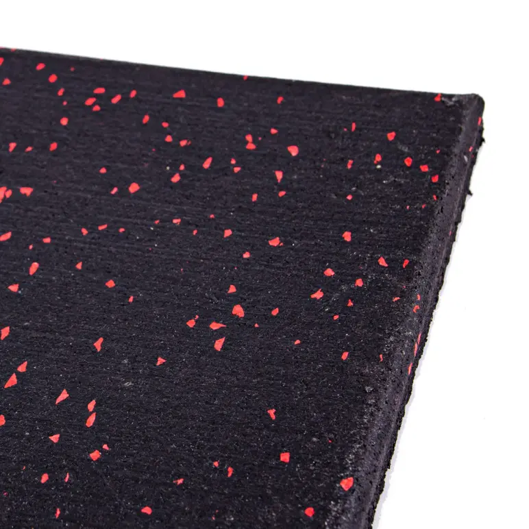 Plaques de protection de sol en caoutchouc moucheté pour home gym