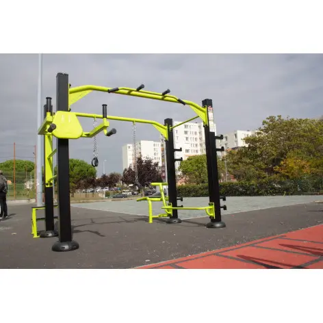 Station de street workout et cross-training outdoor 8 positions - vue 2