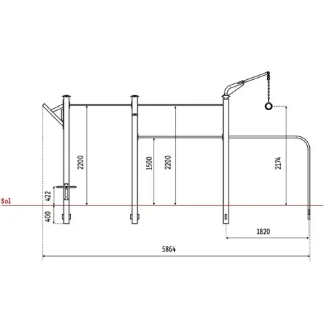 Circuit outdoor de cross-training et de street workout pour entraînement en plein air - Collectivités et Mairies - vue 7