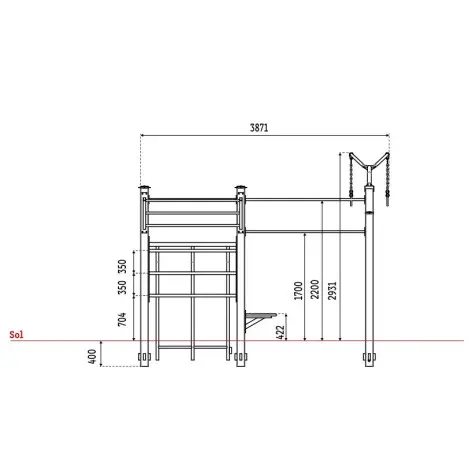 Circuit outdoor de cross-training et de street workout pour entraînement en plein air - Collectivités et Mairies - vue 8