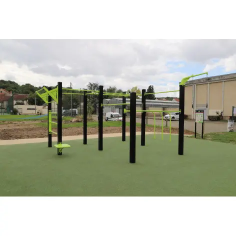 Circuit outdoor de cross-training et de street workout pour entraînement en plein air - Collectivités et Mairies - vue 3