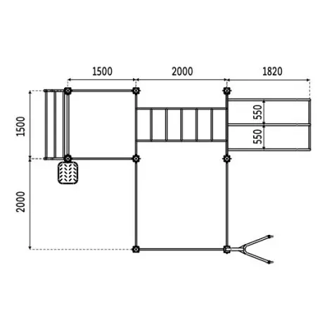 Circuit outdoor de cross-training et de street workout pour entraînement en plein air - Collectivités et Mairies - vue 6