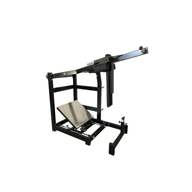 Squat machine professionnelle pour disques de diamètre olympique.