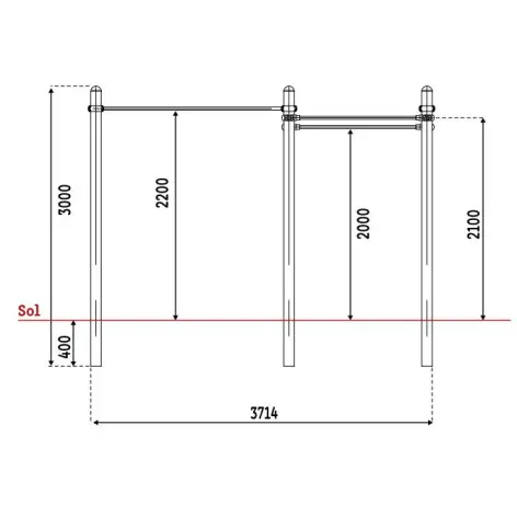 Structure de cross-training extérieure - vue 5