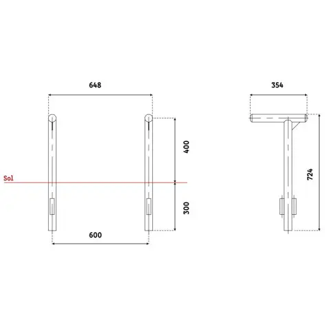 Poignées d'arçon pour fitness en plein air - vue 2